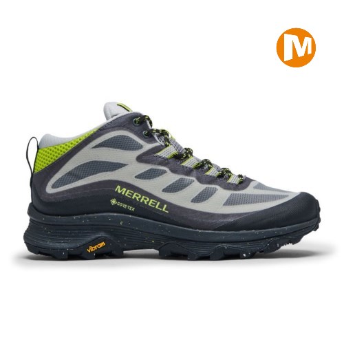 Pánské Trekové Boty Merrell Moab Speed Mid GORE-TEX Šedé/Černé (CZ. TUGRN)